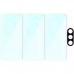 Set protectie 4in1 Bizon Glass Clear Pack, 3 folii sticla ecran + 1 folie sticla camera foto, compatibil cu Samsung Galaxy S26, Transparent 7 - lerato.ro