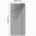 Folie sticla securizata Bizon Glass Clear Shadow Privacy compatibila cu Samsung Galaxy S26, Negru 3 - lerato.ro