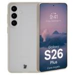 Carcasa Bizon Angelo compatibila cu Samsung Galaxy S26 Plus, Transparent / Bej 2 - lerato.ro