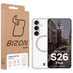 Carcasa Bizon MatteO cu MagSafe compatibila cu Samsung Galaxy S26 Plus, Roz 8 - lerato.ro