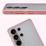 Carcasa Bizon Angelo compatibila cu Samsung Galaxy S26 Ultra, Transparent / Roz 4 - lerato.ro