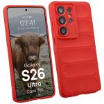 Carcasa Bizon Tur compatibila cu Samsung Galaxy S26 Ultra, Rosu 3 - lerato.ro