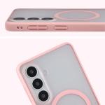 Kit protectie 2 in 1 BizonMobile, Carcasa Bizon MatteO si Folie sticla securizata Bizon Glass Edge, compatibil cu Samsung Galaxy S26 Plus, Roz 6 - lerato.ro