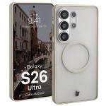 Carcasa Bizon MatteO cu MagSafe compatibila cu Samsung Galaxy S26 Ultra, Bej 3 - lerato.ro