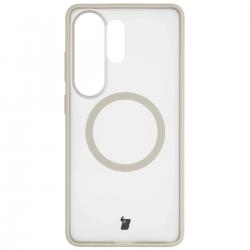 Carcasa Bizon MatteO cu MagSafe compatibila cu Samsung Galaxy S26 Ultra, Bej