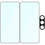 Set protectie 3in1 Bizon Glass Edge Pack, 2 folii sticla ecran + 1 folie sticla camera foto, compatibil cu Samsung Galaxy S26 Ultra, Transparent 7 - lerato.ro