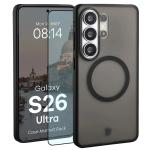 Kit protectie 2 in 1 BizonMobile, Carcasa Bizon MatteO si Folie sticla securizata Bizon Glass Edge, compatibil cu Samsung Galaxy S26 Ultra, Negru 3 - lerato.ro