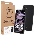 Carcasa Bizon Soft compatibila cu Samsung Galaxy S25 FE, Negru 8 - lerato.ro