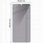 Folie sticla securizata Bizon Glass Clear Shadow Privacy compatibila cu Samsung Galaxy S26 Ultra, Negru 3 - lerato.ro