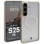 Kit protectie 2 in 1 BizonMobile, Carcasa Bizon MatteO si Folie sticla securizata Bizon Glass Edge, compatibil cu Samsung Galaxy S25 FE, Bej 4 - lerato.ro