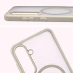 Kit protectie 2 in 1 BizonMobile, Carcasa Bizon MatteO si Folie sticla securizata Bizon Glass Edge, compatibil cu Samsung Galaxy S25 FE, Bej 6 - lerato.ro