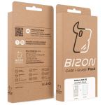 Kit protectie 2 in 1 BizonMobile, Carcasa Bizon MatteO si Folie sticla securizata Bizon Glass Edge, compatibil cu Samsung Galaxy S25 FE, Bej 11 - lerato.ro
