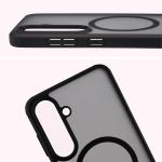 Kit protectie 2 in 1 BizonMobile, Carcasa Bizon MatteO si Folie sticla securizata Bizon Glass Edge, compatibil cu Samsung Galaxy S25 FE, Negru 6 - lerato.ro