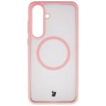 Kit protectie 2 in 1 BizonMobile, Carcasa Bizon MatteO si Folie sticla securizata Bizon Glass Edge, compatibil cu Samsung Galaxy S25 FE, Roz 3 - lerato.ro