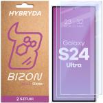 Set 2 folii sticla hibrid Bizon Glass Mule Duo compatibile cu Samsung Galaxy S24 Ultra, Transparent 4 - lerato.ro