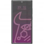 Folie sticla securizata Bizon Glass Mule Shadow Privacy compatibila cu Samsung Galaxy S24 Ultra, Negru