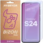 Set 2 folii sticla securizata Bizon Glass Mule Duo compatibile cu Samsung Galaxy S24, Transparent 4 - lerato.ro