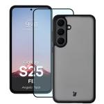 Kit protectie 2 in 1 BizonMobile, Carcasa Bizon Angelo si Folie sticla securizata Bizon Glass Edge, compatibil cu Samsung Galaxy S25 FE, Negru 2 - lerato.ro