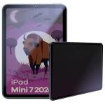 Folie sticla securizata Bizon Glass Tab Mule Shadow Privacy compatibila cu iPad Mini 7 2024, 8.3 inch, Negru 4 - lerato.ro
