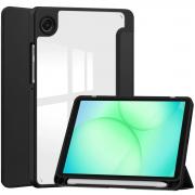 Husa Bizon Tab Clear Matt compatibila cu Samsung Galaxy Tab A11 / A9, Negru