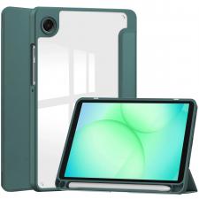 Husa Bizon Tab Clear Matt compatibila cu Samsung Galaxy Tab A11 / A9, Dark Green
