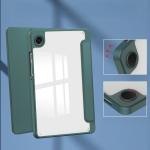 Husa Bizon Tab Clear Matt compatibila cu Samsung Galaxy Tab A11 / A9, Dark Green 4 - lerato.ro