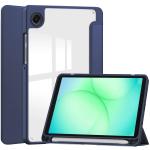 Husa Bizon Tab Clear Matt compatibila cu Samsung Galaxy Tab A11 / A9, Dark Blue 2 - lerato.ro