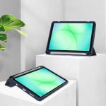 Husa Bizon Tab Clear Matt compatibila cu Samsung Galaxy Tab A11 / A9, Dark Blue 3 - lerato.ro