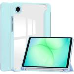 Husa Bizon Tab Clear Matt compatibila cu Samsung Galaxy Tab A11 / A9, Light Blue 2 - lerato.ro