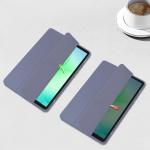 Husa Bizon Tab Clear Matt compatibila cu Samsung Galaxy Tab A11 / A9, Lavander 6 - lerato.ro