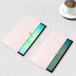 Husa Bizon Tab Clear Matt compatibila cu Samsung Galaxy Tab A11 Plus / A9 Plus, Roz 6 - lerato.ro