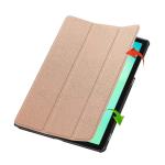 Husa Bizon Tab Croc compatibila cu Samsung Galaxy Tab A11 Plus / A9 Plus, Rose Gold 7 - lerato.ro