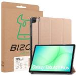 Husa Bizon Tab Croc compatibila cu Samsung Galaxy Tab A11 Plus / A9 Plus, Rose Gold 9 - lerato.ro