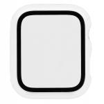 Carcasa cu protectie ecran din sticla securizata BizonMobile compatibila cu Apple Watch 4/5/6/SE 44 mm, Transparent 9 - lerato.ro