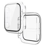Carcasa cu protectie ecran din sticla securizata BizonMobile compatibila cu Apple Watch 4/5/6/SE 40 mm, Transparent 4 - lerato.ro