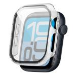Carcasa cu protectie ecran din sticla securizata BizonMobile compatibila cu Apple Watch 4/5/6/SE 40 mm, Transparent 5 - lerato.ro