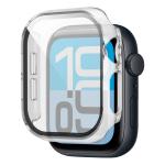 Carcasa cu protectie ecran din sticla securizata BizonMobile compatibila cu Apple Watch 4/5/6/SE 40 mm, Transparent 6 - lerato.ro