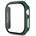Carcasa cu protectie ecran din sticla securizata BizonMobile compatibila cu Apple Watch 4/5/6/SE 40 mm, Dark Green 2 - lerato.ro