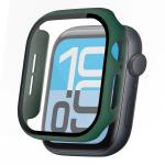 Carcasa cu protectie ecran din sticla securizata BizonMobile compatibila cu Apple Watch 4/5/6/SE 40 mm, Dark Green 5 - lerato.ro