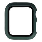 Carcasa cu protectie ecran din sticla securizata BizonMobile compatibila cu Apple Watch 4/5/6/SE 40 mm, Dark Green 9 - lerato.ro
