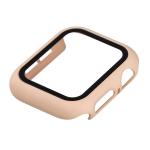 Carcasa cu protectie ecran din sticla securizata BizonMobile compatibila cu Apple Watch 4/5/6/SE 40 mm, Roz 7 - lerato.ro