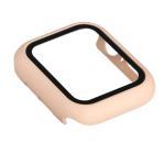 Carcasa cu protectie ecran din sticla securizata BizonMobile compatibila cu Apple Watch 4/5/6/SE 40 mm, Roz 8 - lerato.ro