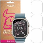 Set 3 folii protectie Bizon HydroFlex compatibile cu Apple Watch Ultra 1/2/3, 49mm, Transparent 2 - lerato.ro