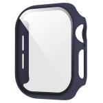 Carcasa cu protectie ecran din sticla securizata BizonMobile compatibila cu Apple Watch 4/5/6/SE 40 mm, Dark Blue 2 - lerato.ro