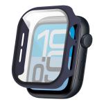 Carcasa cu protectie ecran din sticla securizata BizonMobile compatibila cu Apple Watch 4/5/6/SE 40 mm, Dark Blue 5 - lerato.ro