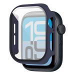 Carcasa cu protectie ecran din sticla securizata BizonMobile compatibila cu Apple Watch 4/5/6/SE 40 mm, Dark Blue 6 - lerato.ro