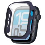Carcasa cu protectie ecran din sticla securizata BizonMobile compatibila cu Apple Watch 4/5/6/SE 44 mm, Dark Blue 5 - lerato.ro