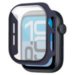Carcasa cu protectie ecran din sticla securizata BizonMobile compatibila cu Apple Watch 4/5/6/SE 44 mm, Dark Blue 6 - lerato.ro