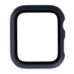Carcasa cu protectie ecran din sticla securizata BizonMobile compatibila cu Apple Watch 4/5/6/SE 44 mm, Dark Blue 8 - lerato.ro