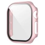 Carcasa cu protectie ecran din sticla securizata BizonMobile compatibila cu Apple Watch 4/5/6/SE 40 mm, Rose Gold 2 - lerato.ro